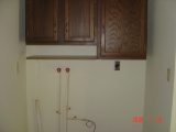 Utility area for washer & dryer